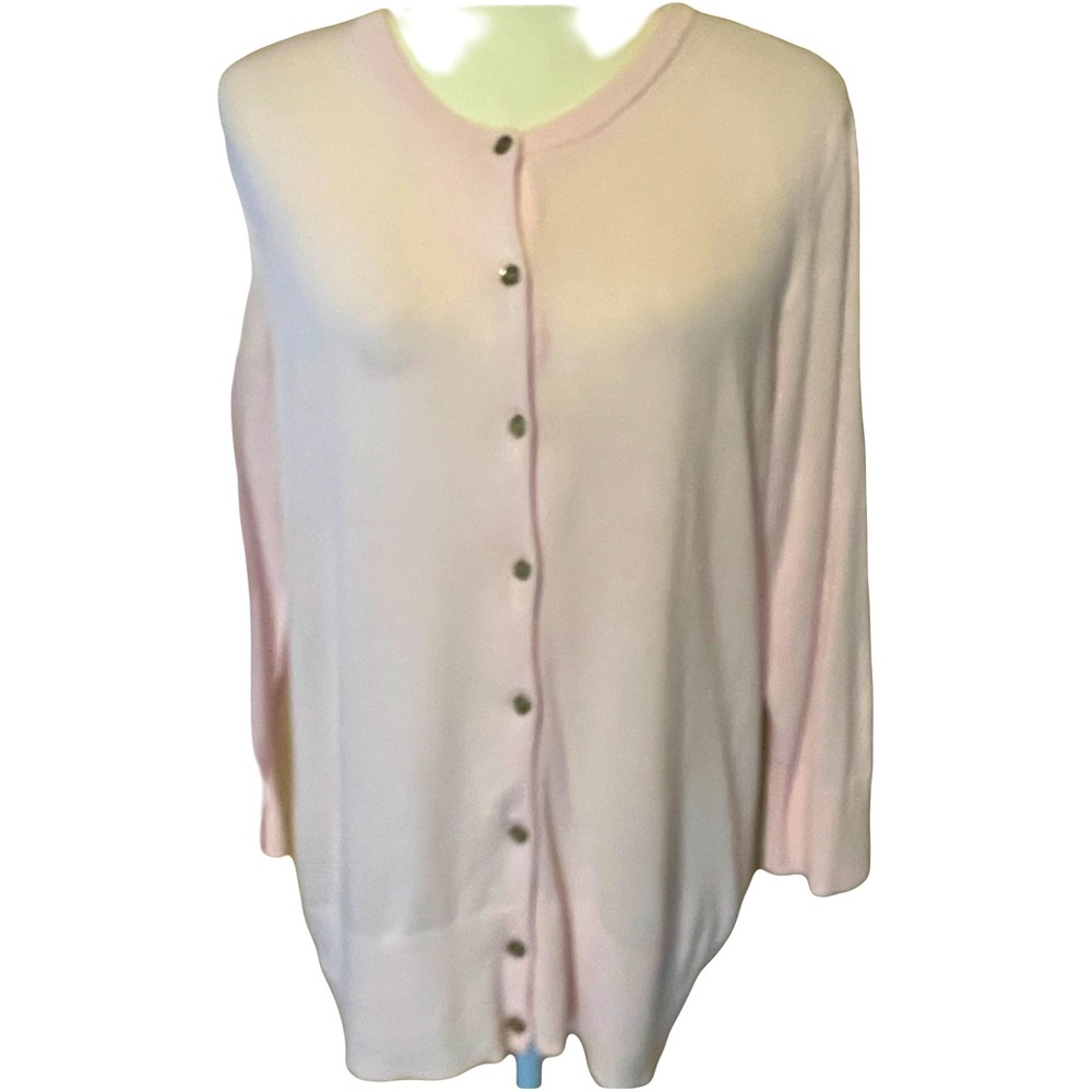 Jones New York Sport - XL, soft pink cardigan sweater.